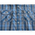 Camicia a quadri con due tasche sul petto